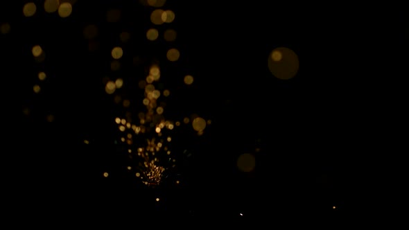 Bokeh sparks in ultra slow motion 1500fps - BOKEH SPARKS PHANTOM 