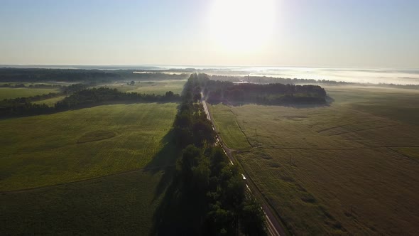 Road And Sunrise 