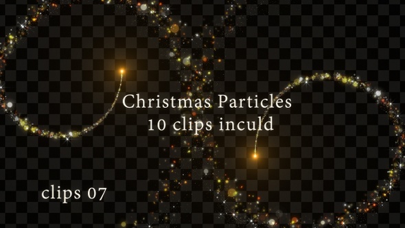 Golden Christmas Particle  V4