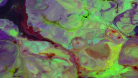 Swirling And  Liquid Explosion Paint Texture