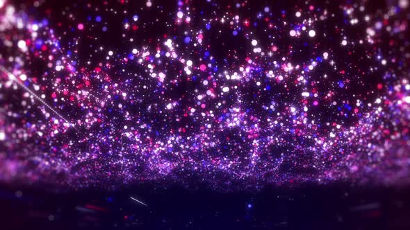 Particle Glitter Lights Background