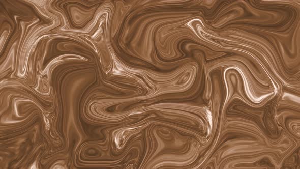 Brown color background shiny paint marble liquid animation