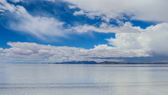 Bolivian Salt Flat During Wet Season