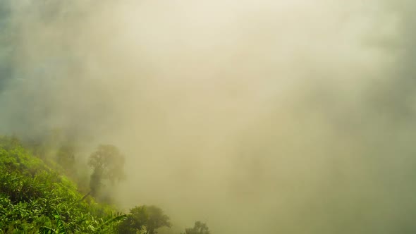 Heavy Fog On Mountain