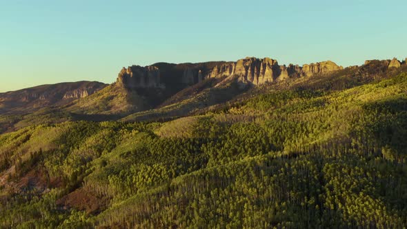 Fall sunset at Owl Creek, Colorado