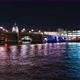 Illuminated Southwark Bridge at night with Saint Paul's cathedral in background, London, UK - VideoHive Item for Sale