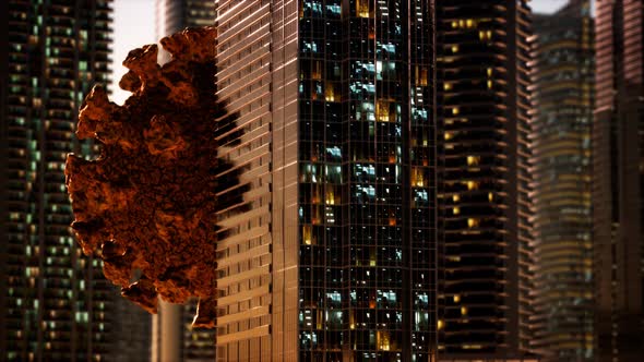 Empty City Caused By Quarantine As a Result of Coronavirus Infection alt