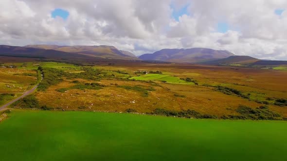 View of beautiful mountain and landscape 4k