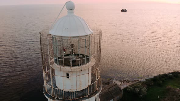 Amazing Aerial Panoramic View of the Lighthouse