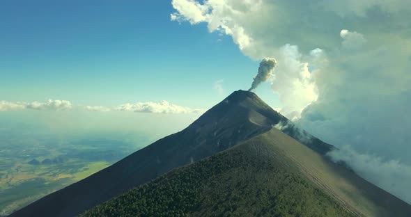 Fuego Volcano Eruption