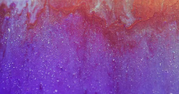 Glitter Ink Flow Color Fluid Leak Purple Wet Paint