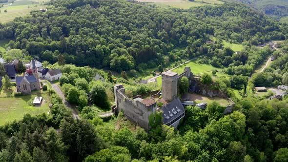 Castle ruin Hohenstein, Hesse, Germany