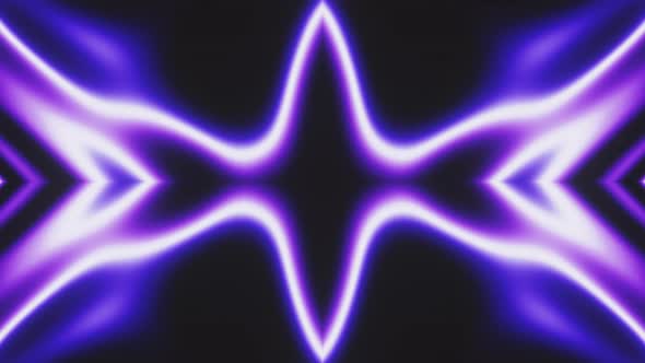 Flashing Purple Arrows and Abstract Led Neon Vj Loop Animation