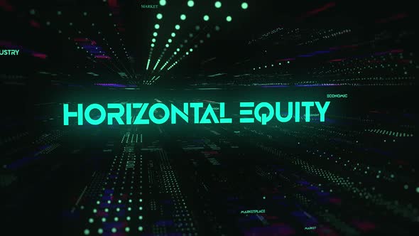 Sci Fi Digital Economics Word Horizontal Equity