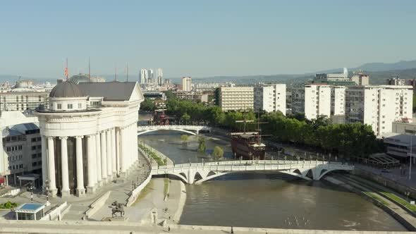 Aerial View Skopje Macedonia