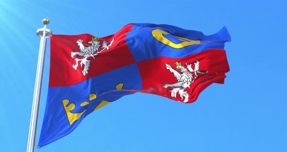 Hradec Kralove Region Flag, Czech Republic