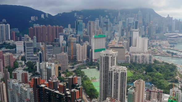 Hong Kong downtown city