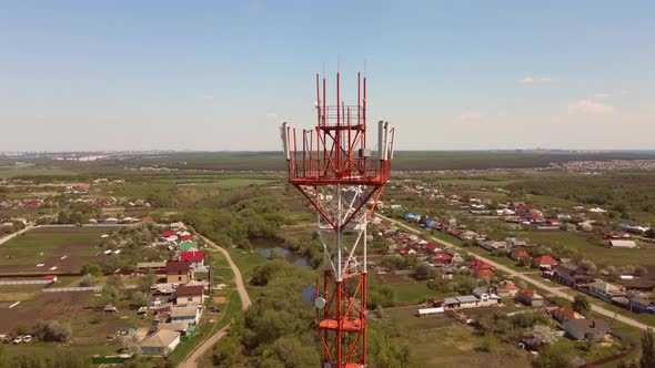 5G Antenna with 5G Technology in Rural Countryside
