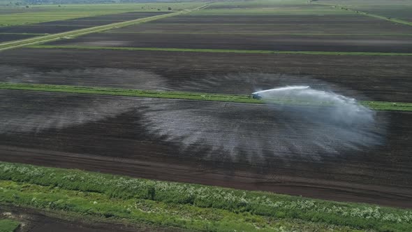 Irrigation System on Agricultural Land