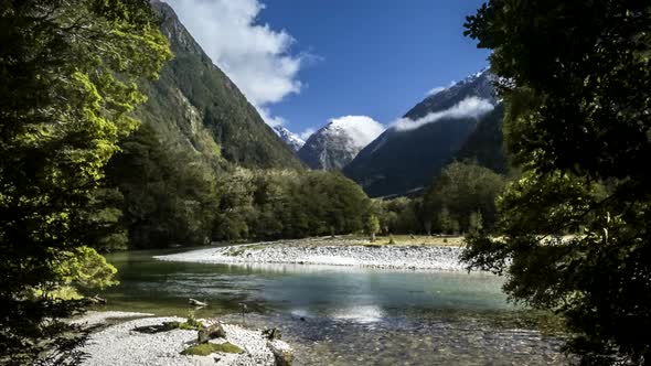 Milford Track New Zealand timelapse