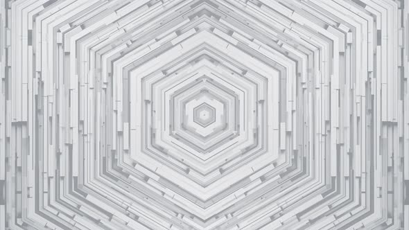 Hexagon White Background