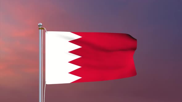 Bahrain Flag 4k