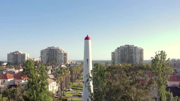 Port Melbourne an Affluent Seaside Suburb in Australia with Lighthouse Beacons