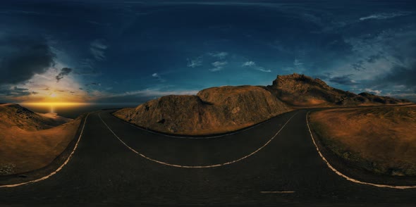 VR360 View or the Soast Road in Scotland