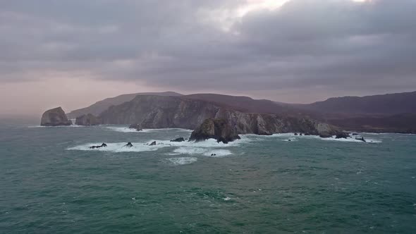 The Amazing Coastline at Port Between Ardara and Glencolumbkille in County Donegal - Ireland