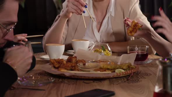 Large Plate of Tempura on the Table