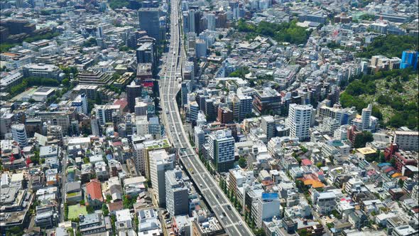 Beautiful architecture building in Tokyo city Japan