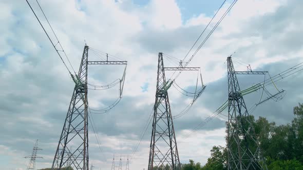 High Voltage Power Lines