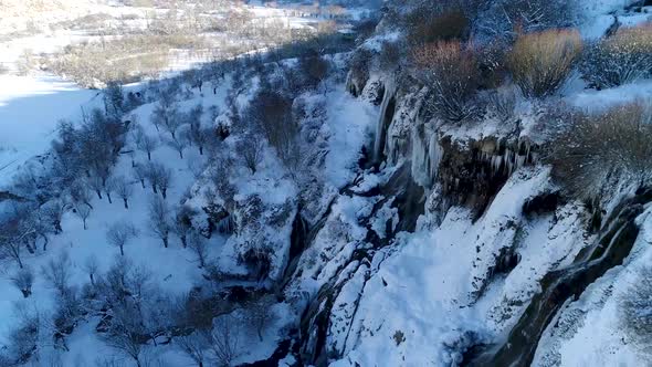 ice holding waterfall