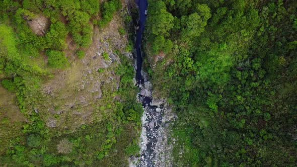 Aerial View Of Valley With Green Vegetation Near Sagada Luzon Philippines  Aerial Drone Shot