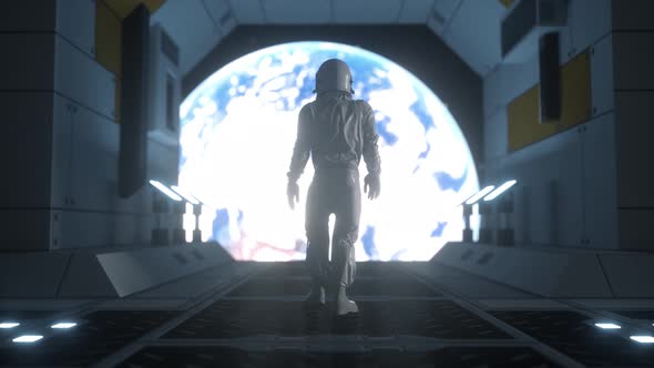 Astronaut in Outer Space