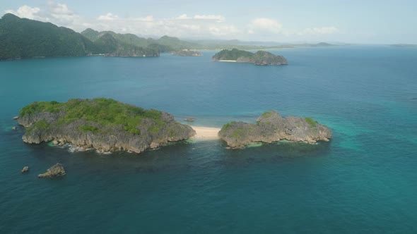 Seascape of Caramoan Islands, Camarines Sur, Philippines