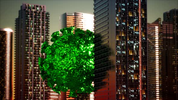 Empty City Caused By Quarantine As a Result of Coronavirus Infection alt