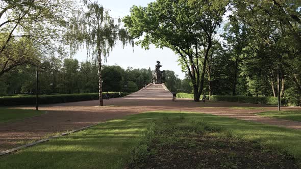 Kyiv, Ukraine: Babi Yar. Memorial Mass Murder of Jews. Aerial View