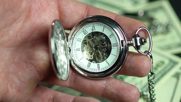 Detailed View of Watch Mechanism. Better Late Than Never, Person Wasting Time