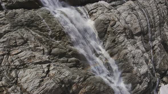 A Beautiful Waterfall in the Upper Reaches of the Tanadon Gorge