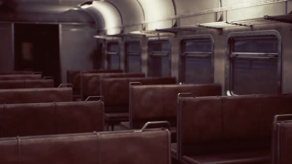 Interior of Old Soviet Electric Train alt