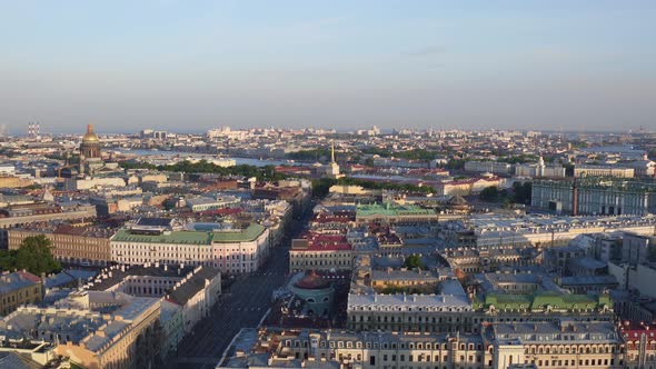 Saint Petersburg Aerial 71. Roofs.
