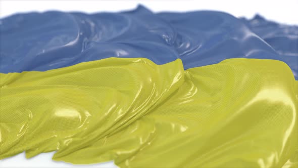 Ukraine Flag On A White Chalkboard  alt