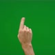 Set of 9 different one finger swipe gestures fast and slow on greenscreen - VideoHive Item for Sale