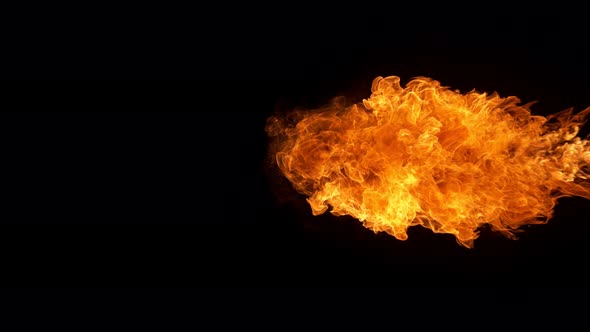 Fire Explosion Shooting with High Speed Camera at 1000Fps