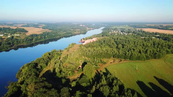 Western Dvina River And Summer Cottages 07