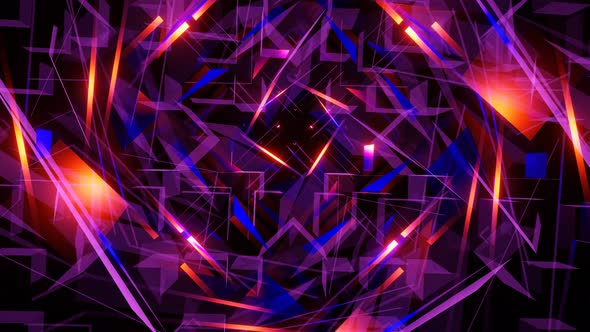 VJ Loop Background of Multicolored Flashing Lights 03