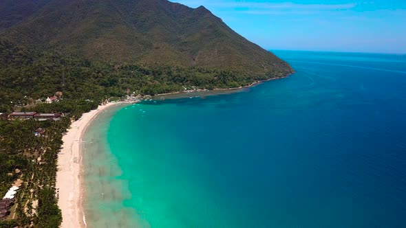 Beach and Hills Aerial