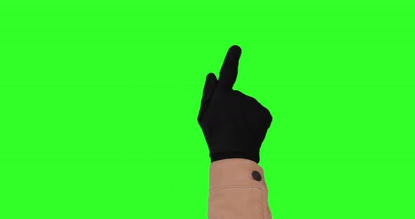Gestures Pack at keyed green screen chroma key background. Compositing in the winter theme. 