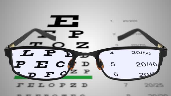 Spectacles With Eye Examination Chart 02 alt